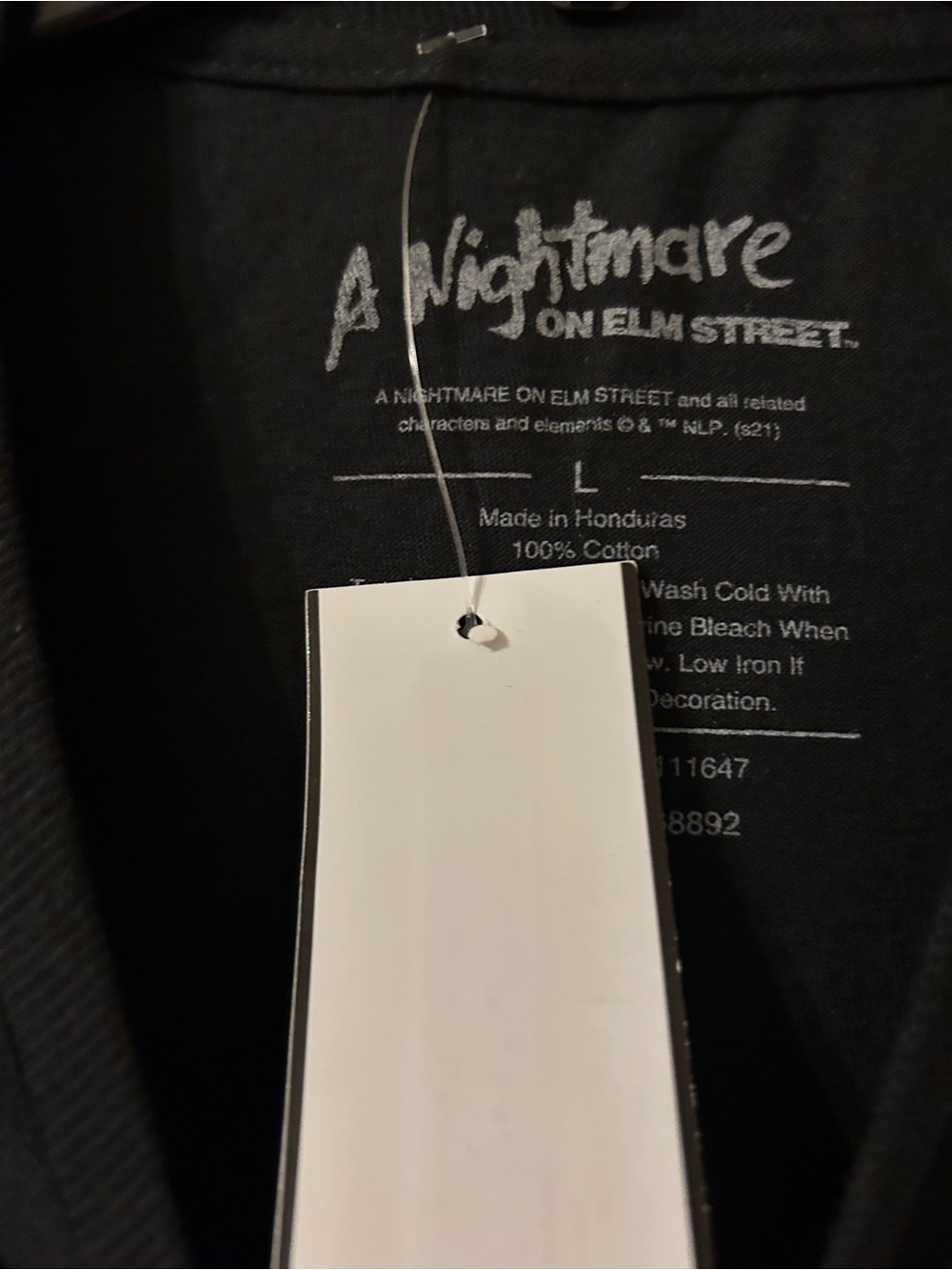 NWT A Nightmare on Elm Street Black Graphic Tee - Official Horror Movie Shirt L - Picture 6 of 6